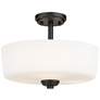 3_Z-Lite Arlington 14 3/4" Wide Matte Black White Diffuser Ceiling Light