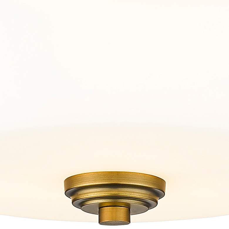 Image 4 Z-Lite Arlington 14" Wide Heritage Brass Ceiling Light more views