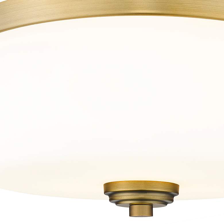 Image 5 Z-Lite Arlington 14" Wide Heritage Brass Ceiling Light more views