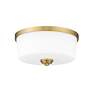 Z-Lite Arlington 14" Wide Heritage Brass Ceiling Light in scene