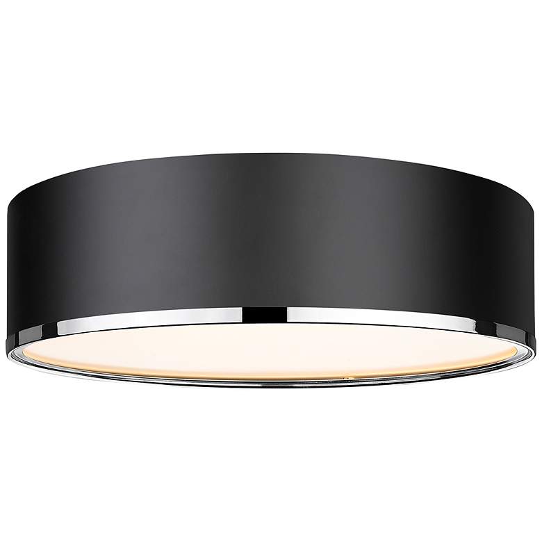 Image 3 Z-Lite Arlo 20 1/4" Wide Matte Black 4-Light Drum Ceiling Light