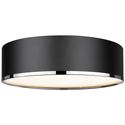 Z-Lite Arlo 20 1/4" Wide Matte Black 4-Light Drum Ceiling Light