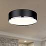 2_Z-Lite Arlo 20 1/4" Wide Matte Black 4-Light Drum Ceiling Light