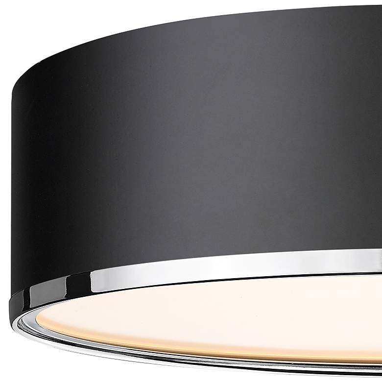 Image 4 Z-Lite Arlo 20 1/4" Wide Matte Black 4-Light Drum Ceiling Light more views