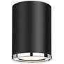 2_Z-Lite Arlo 7 1/2" High Matte Black Flush Mount Ceiling Light