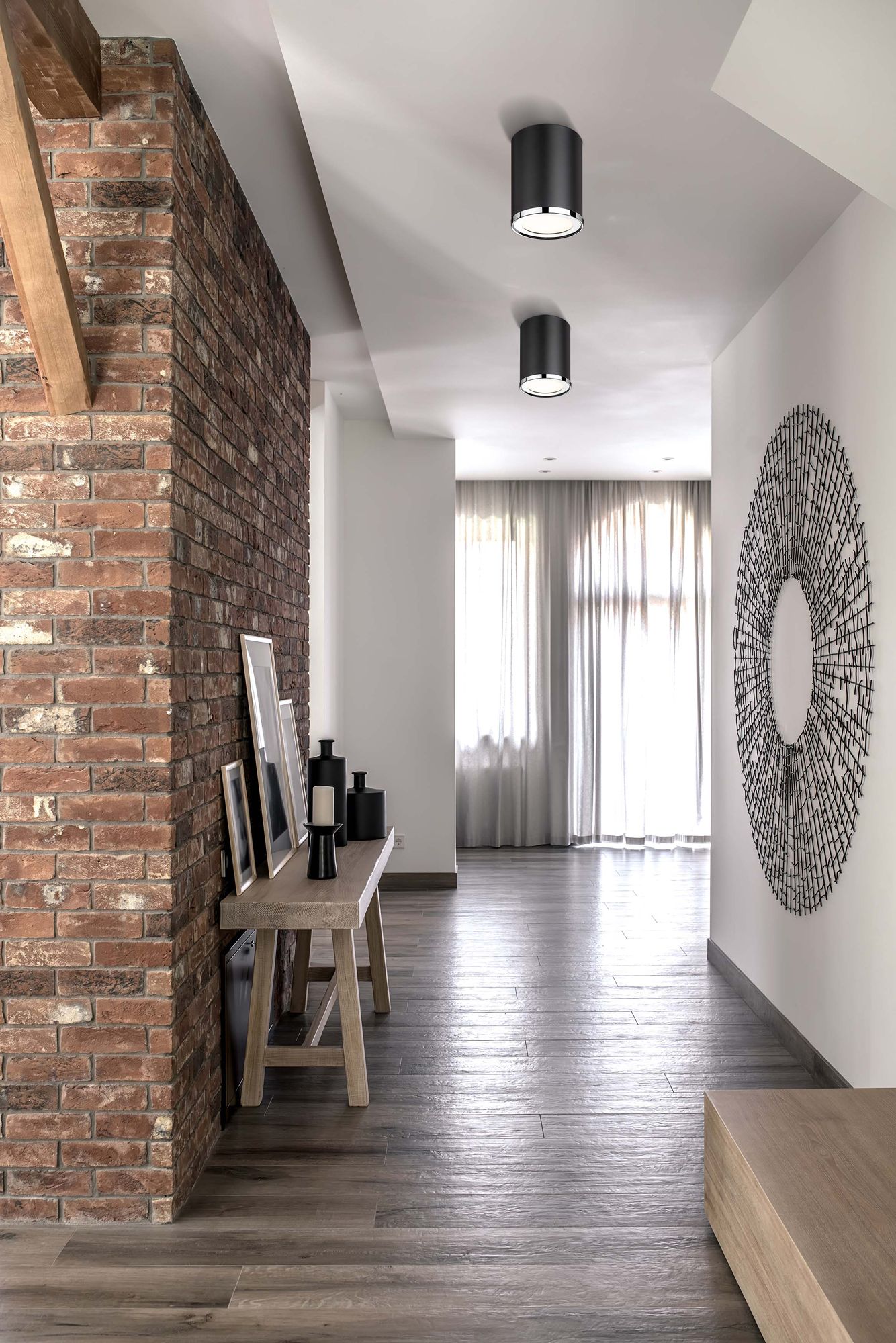 Image 3 Z-Lite Arlo 7 1/2" High Matte Black Flush Mount Ceiling Light more views