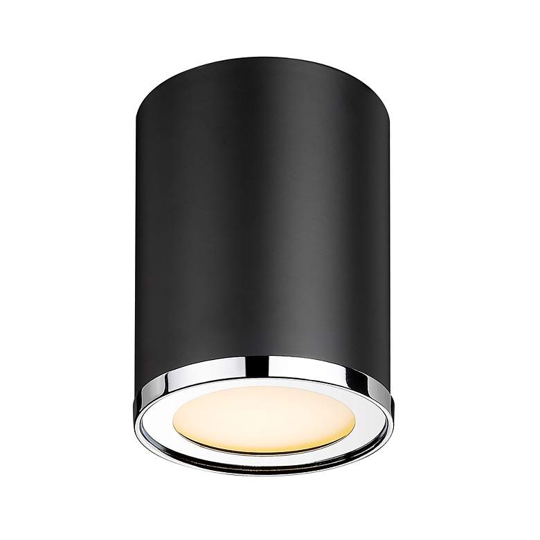 Image 6 Z-Lite Arlo 7 1/2" High Matte Black Flush Mount Ceiling Light more views