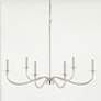 1_Z-Lite Arrington 42" Wide Polished Nickel 6-Light Chandelier