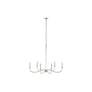 3_Z-Lite Arrington 42" Wide Polished Nickel 6-Light Chandelier more views