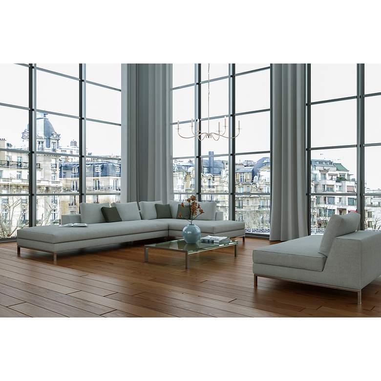 Image 5 Z-Lite Arrington 42" Wide Polished Nickel 6-Light Chandelier more views