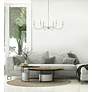 6_Z-Lite Arrington 42" Wide Polished Nickel 6-Light Chandelier more views