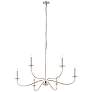 7_Z-Lite Arrington 42" Wide Polished Nickel 6-Light Chandelier more views