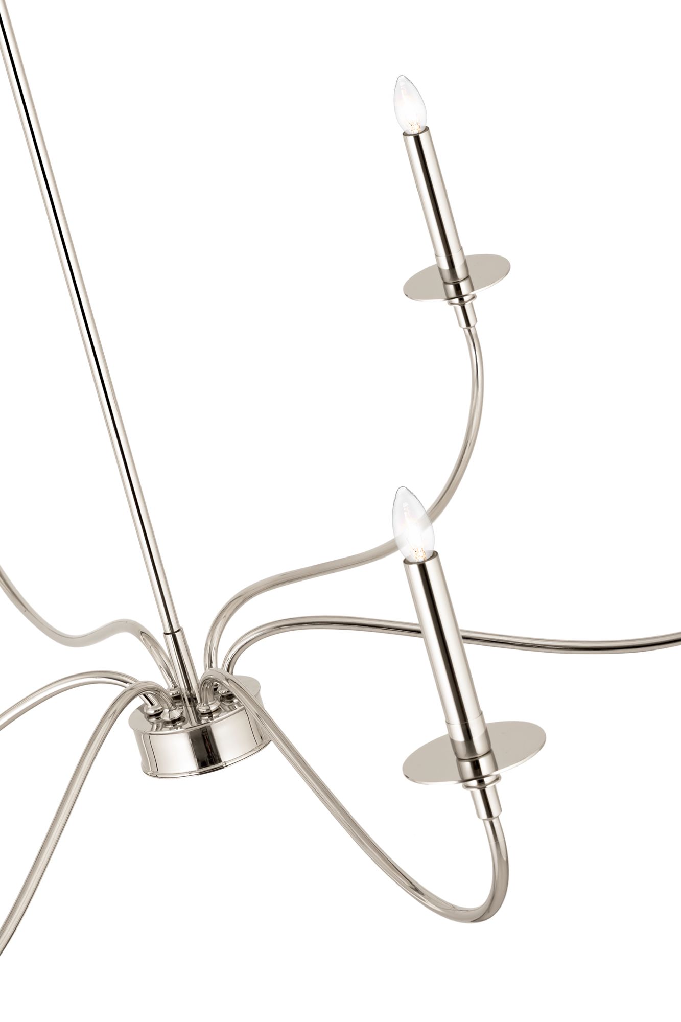 Z-Lite Arrington 42" Wide Polished Nickel 6-Light Chandelier