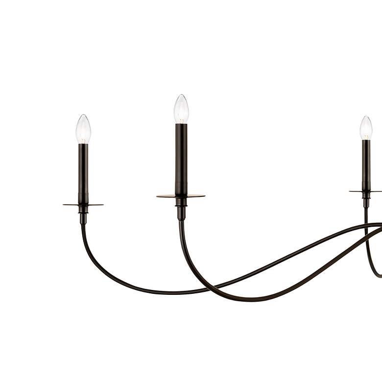 Image 4 Z-Lite Arrington 63" Matte Black 6-Light Candelabra Chandelier more views