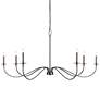 Thumbnail3 of Z-Lite Arrington 63" Wide Bronze 6-Light Candelabra Arm Chandelier