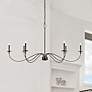 Z-Lite Arrington 63" Wide Bronze 6-Light Candelabra Arm Chandelier in scene