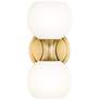 2_Z-Lite Artemis 10 3/4" High Modern Gold 2-Light Wall Sconce