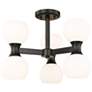 2_Z-Lite Artemis 18" Wide Matte Black 6-Light Ceiling Light