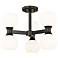 Z-Lite Artemis 18" Wide Matte Black 6-Light Ceiling Light