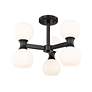 5_Z-Lite Artemis 18" Wide Matte Black 6-Light Ceiling Light more views