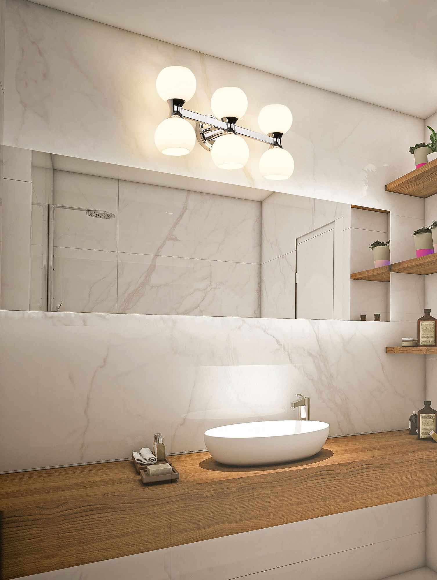 Image 3 Z-Lite Artemis 25" Wide Chrome 6-Light Vanity Bath Light more views