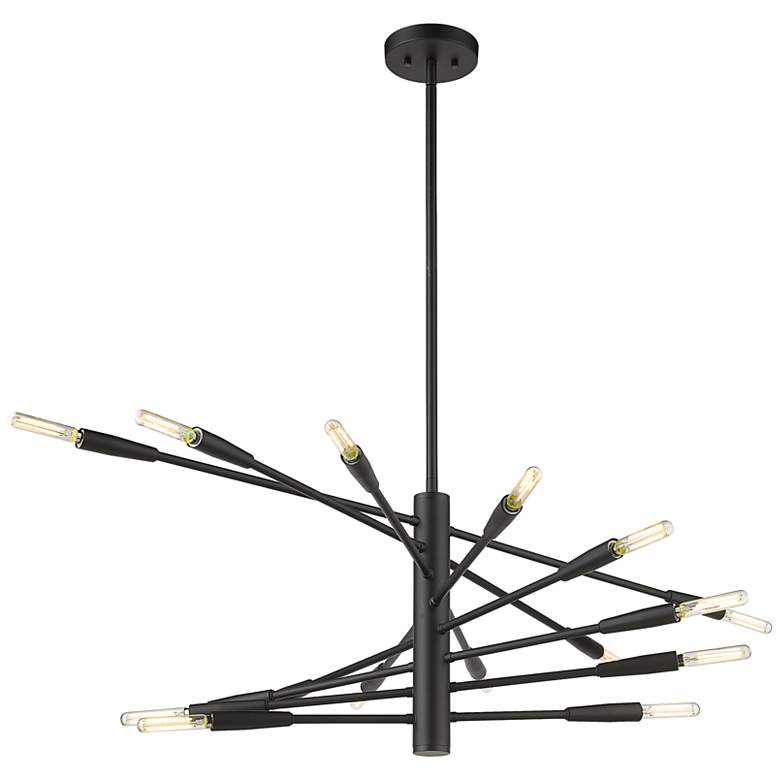 Image 2 Z-Lite Ascension 32" Wide Matte Black 16-Light Chandelier