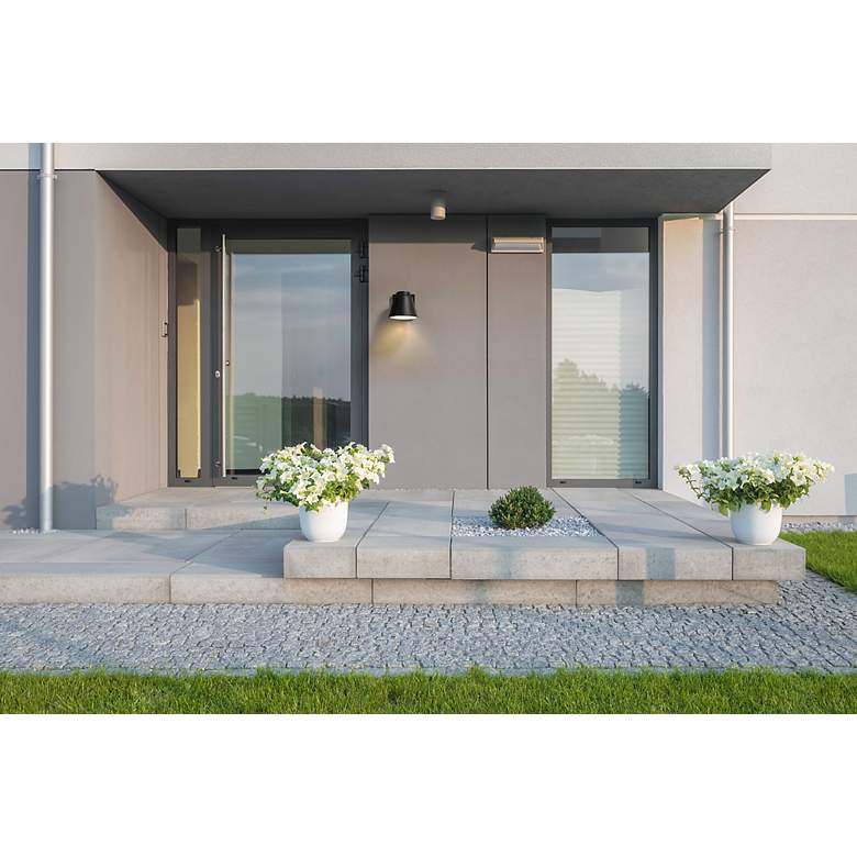 Image 2 Z-Lite Asher 1 Light Outdoor Wall Sconce in Black more views