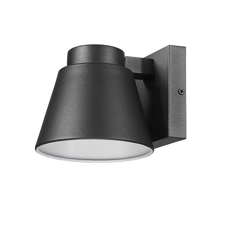 Image 7 Z-Lite Asher 1 Light Outdoor Wall Sconce in Black more views