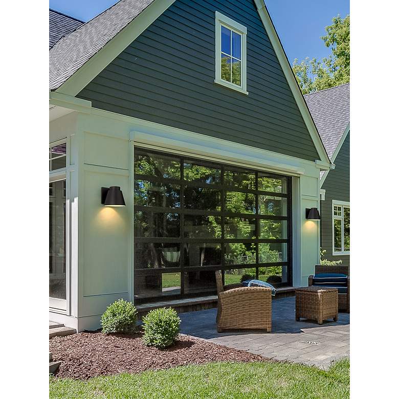 Image 5 Z-Lite Asher 11" High Black LED Outdoor Wall Light more views