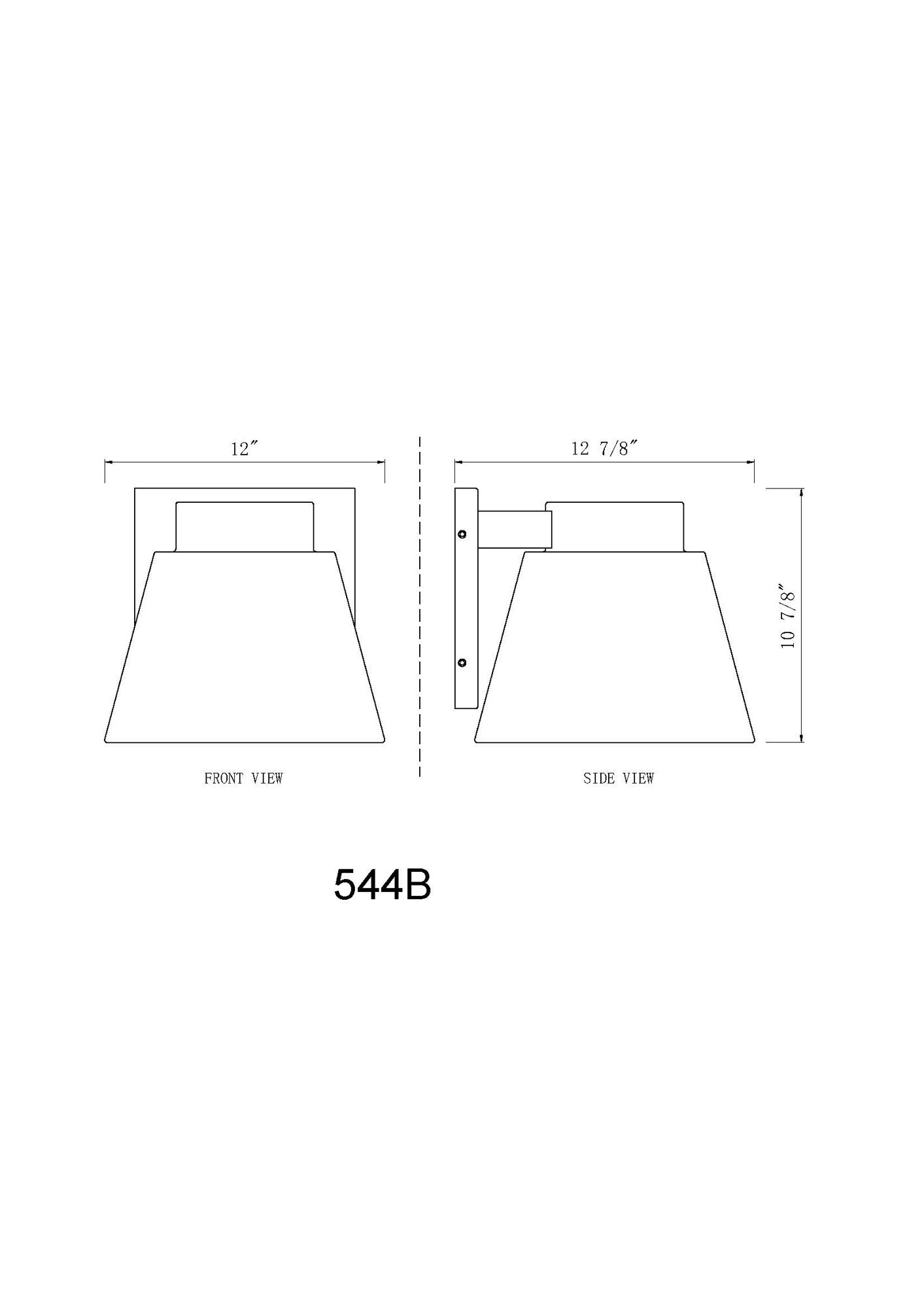 Z-Lite Asher 11" High Black LED Outdoor Wall Light in scene
