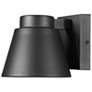 1_Z-Lite Asher 5" High Black LED Outdoor Wall Light