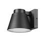 7_Z-Lite Asher 5" High Black LED Outdoor Wall Light more views