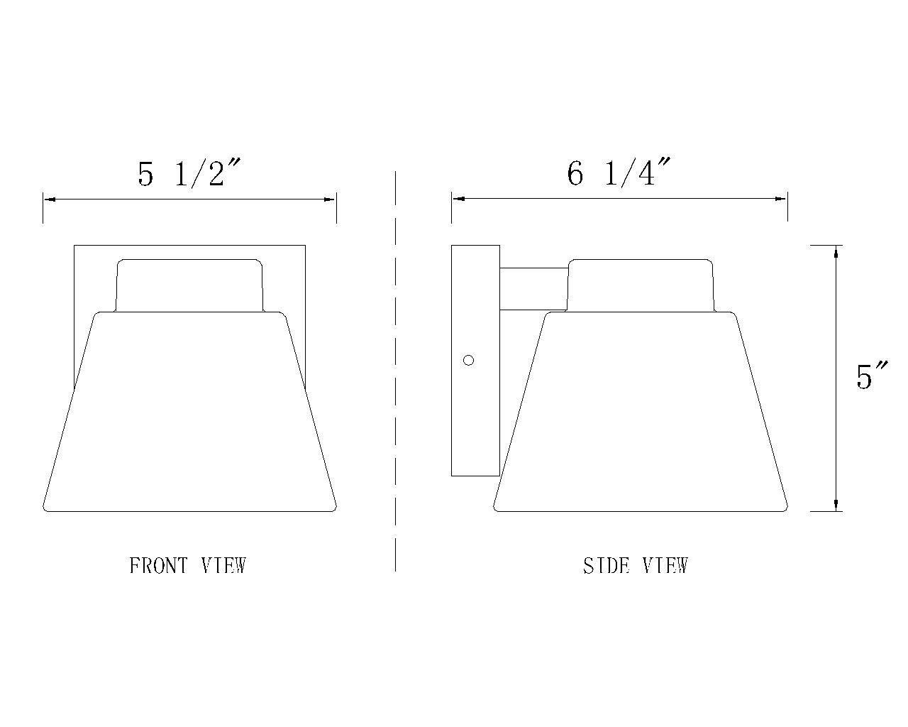 Z-Lite Asher 5" High Black LED Outdoor Wall Light