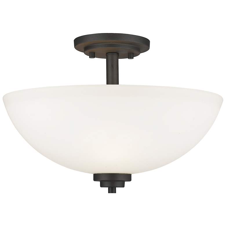 Image 1 Z-Lite Ashton 15 3/4" Wide 3-Light Semi Flush Ceiling Light