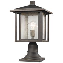 Z-Lite Aspen 18 1/4"H Oil-Rubbed Bronze Outdoor Pier Light