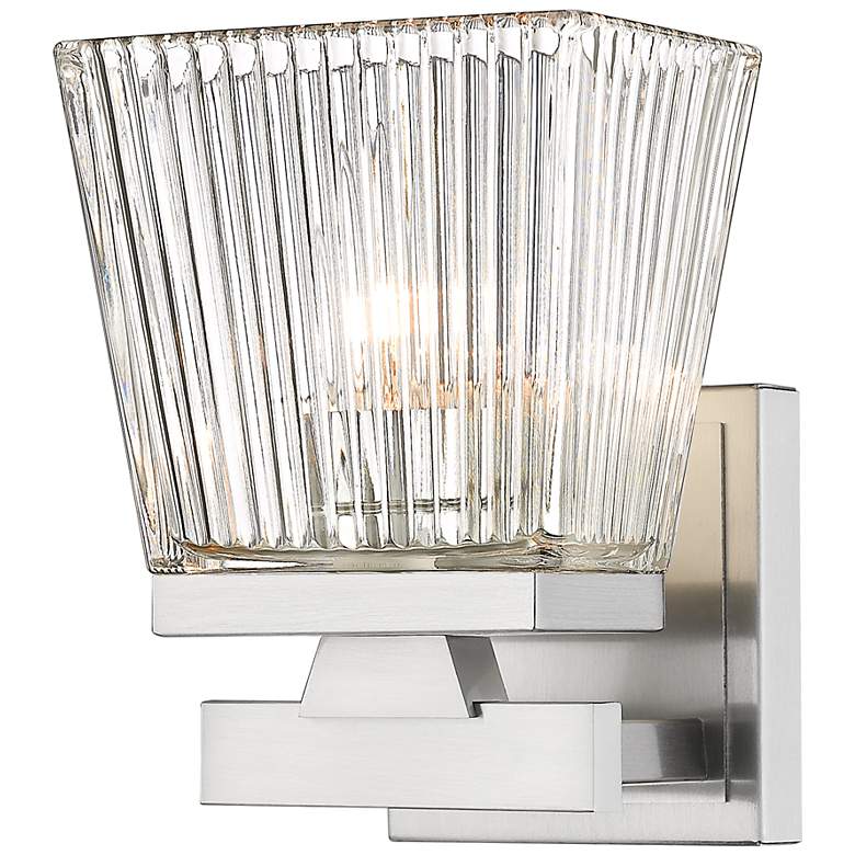 Image 2 Z-Lite Astor 1 Light Wall Sconce in Brushed Nickel