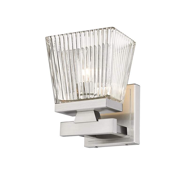Image 4 Z-Lite Astor 1 Light Wall Sconce in Brushed Nickel more views