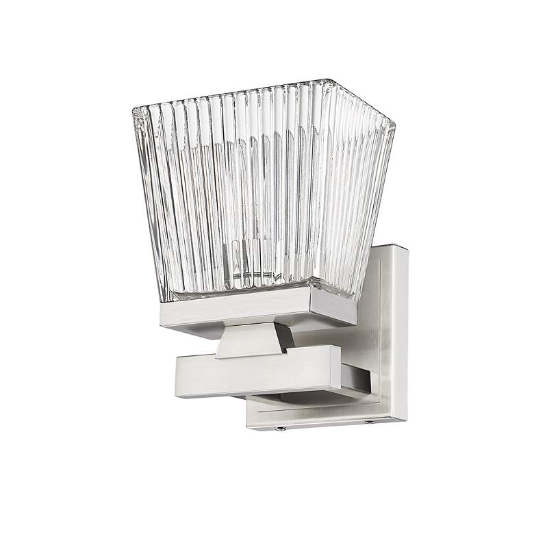 Image 7 Z-Lite Astor 1 Light Wall Sconce in Brushed Nickel more views