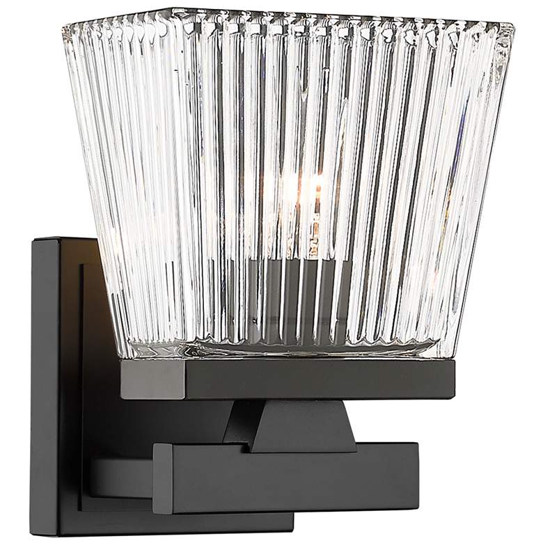Image 1 Z-Lite Astor 1 Light Wall Sconce in Matte Black