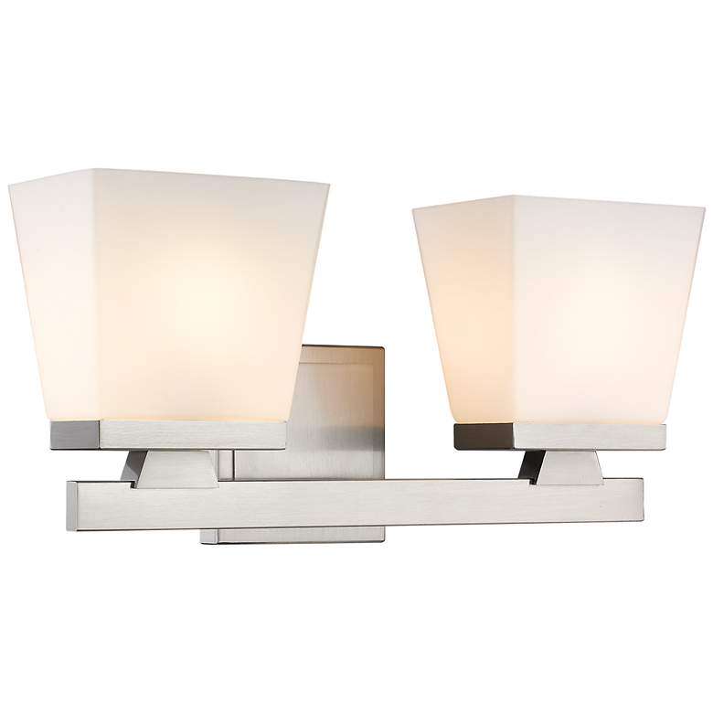 Image 1 Z-Lite Astor 16" Wide 2 -Light Brushed Nickel Vanity Bath Light