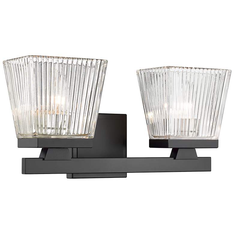Image 1 Z-Lite Astor 2 Light Vanity in Matte Black