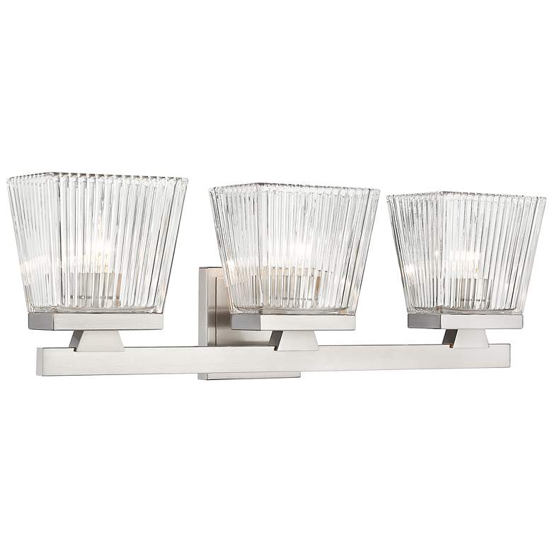 Image 1 Z-Lite Astor 3 Light Vanity in Brushed Nickel