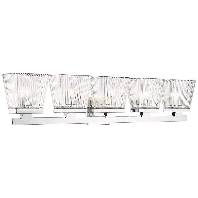 Image 1 Z-Lite Astor 36" Wide Chrome 5-Light Bath Light
