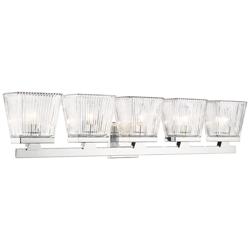 Z-Lite Astor 36" Wide Chrome 5-Light Bath Light