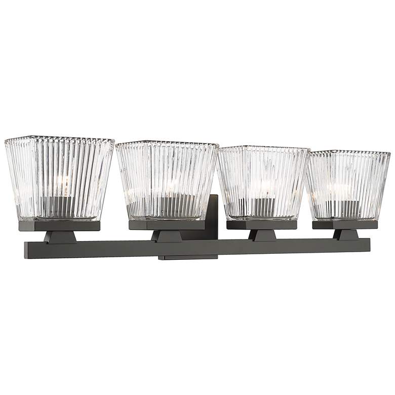 Image 1 Z-Lite Astor 4 Light Vanity in Matte Black