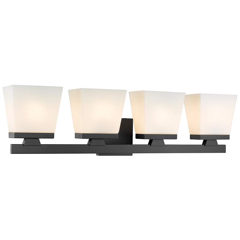 Image 1 Z-Lite Astor 4 Light Vanity in Matte Black
