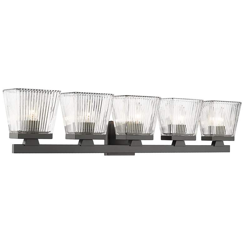 Image 1 Z-Lite Astor 5 Light Vanity in Matte Black