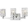 2_Z-Lite Aubrey 22 1/2" Wide 3-Light Chrome and Glass Modern Bath Light