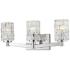 Z-Lite Aubrey 22 1/2" Wide 3-Light Chrome and Glass Modern Bath Light