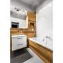 3_Z-Lite Aubrey 22 1/2" Wide 3-Light Chrome and Glass Modern Bath Light more views